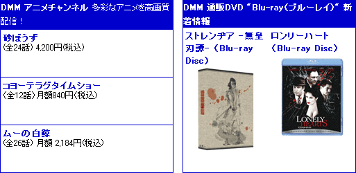 DMMの自動更新広告
