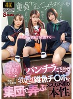 パンチラごときで勃起する雑魚チ〇ポを集団で弄ぶメスガキ達の本性（BAGR-077）