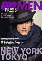 【クリックで詳細表示】gap PRESS MEN vol.22(2010-2011Autumn ＆ Winter)