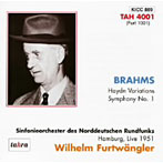 【クリックでお店のこの商品のページへ】フルトヴェングラー/ブラームス：交響曲第1番