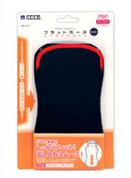 PSP-3000 PSP-2000両対応 フラットポーチ ポータブル ブラック