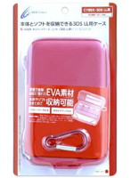 【クリックで詳細表示】3DSLL用 セミハードケース＜レッド＞