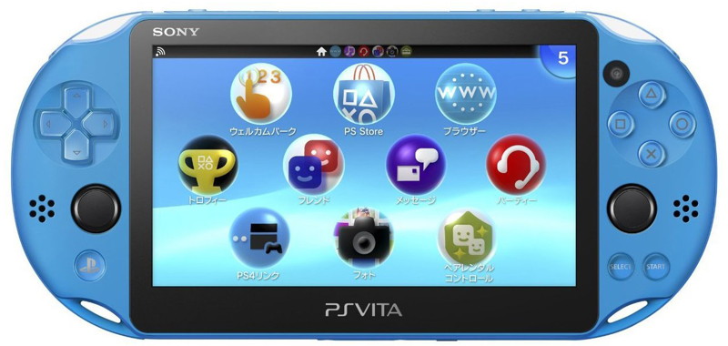 【本体】 PlayStation Vita Wi-Fiモデル アクア・ブルー