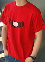 機動戦士ガンダム シャアザク モノアイ バイオ加工 Tシャツ RED XL
