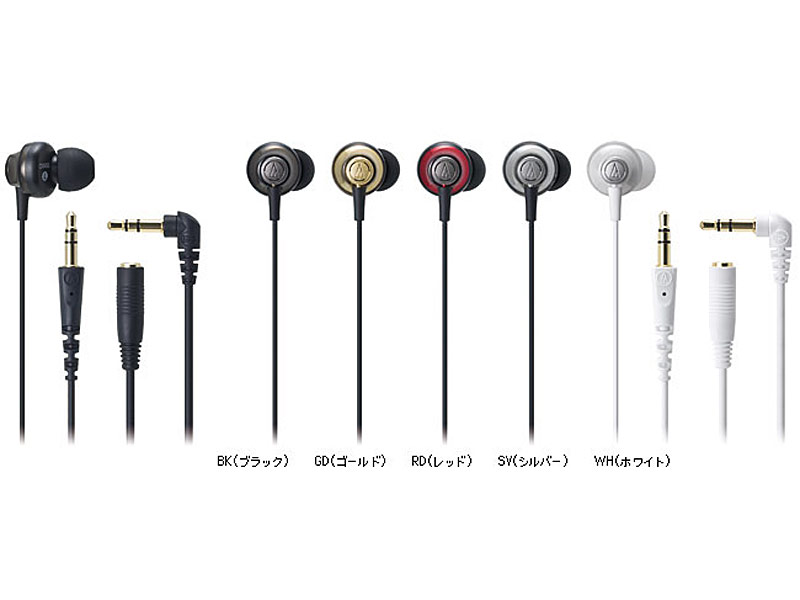 ダイナミック型インナーイヤーヘッドホン ATH-CKM55RD
