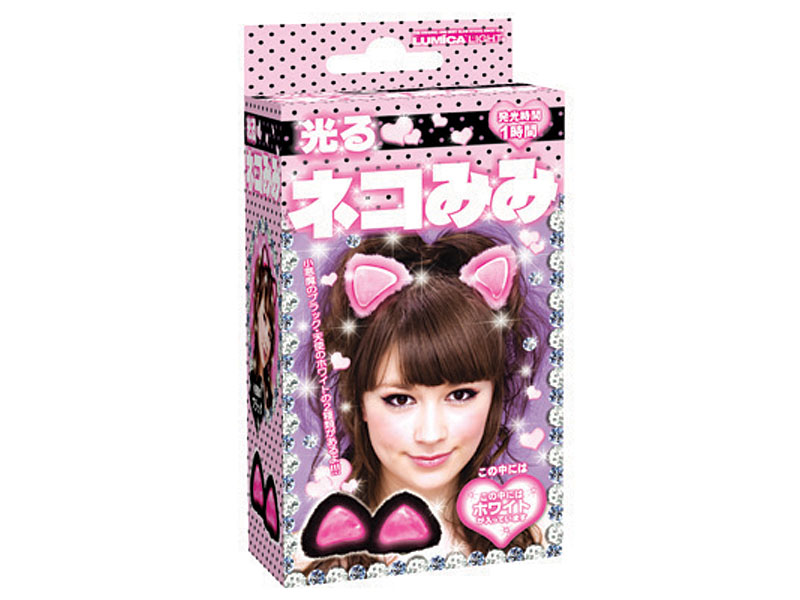 12個セット ルミカライト 光るネコみみ WHITE