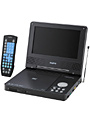 ポータブルDVDプレーヤー「ムービッシュ」ブラック DVD-HP700ND（K）