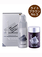 スーパーミリオンヘアーセット (ライトブラウン) 薄毛カバー用スプレー