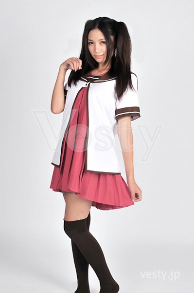 ゆるゆり 吉川ちなつ 七森中制服風コスチューム(夏服) 【男性Mサイズ】