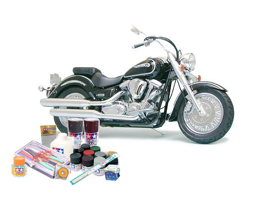プラモデル制作セット 1/12スケール ヤマハ XV1600 ロードスター
