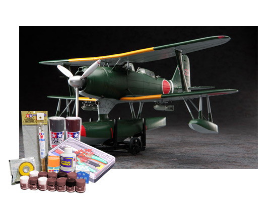 プラモデル制作セット 1/48スケール 三菱 F1M2 零式水上観測機 11型