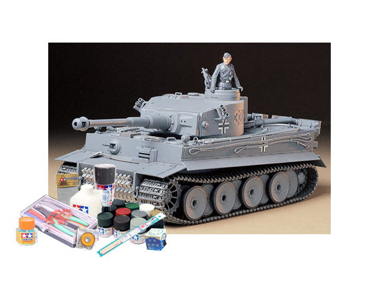 プラモデル制作セット 1/35スケール ドイツ重戦車 タイガーI 初期生産型