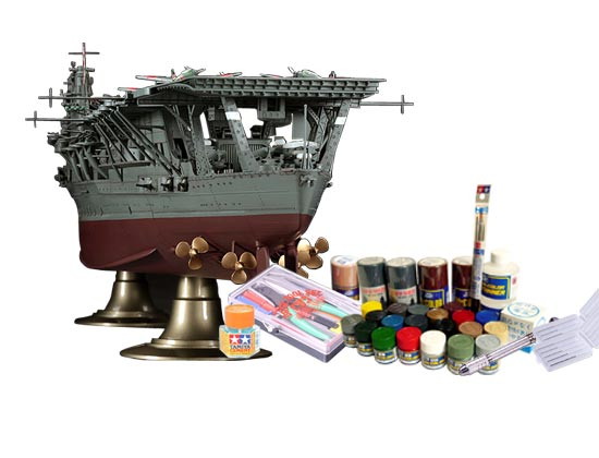 プラモデル制作セット 1/350スケール 日本海軍 航空母艦 赤城