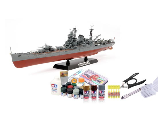 プラモデル制作セット 1/350スケール 日本海軍 重巡洋艦 利根