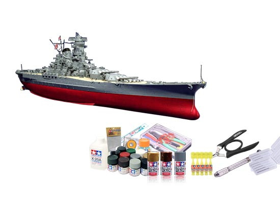 プラモデル制作セット 1/350スケール 日本海軍 戦艦 大和