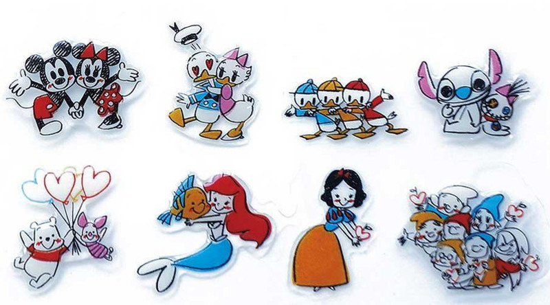 Disney キャラクターソフトシール LOVE LOVE