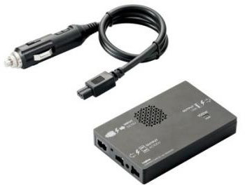 ロジテック DC・ACインバーター/車載用/USBポート搭載/100W LPA-CIVT100BK