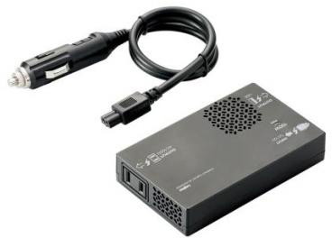 ロジテック DC・ACインバーター/車載用/USBポート搭載/150W LPA-CIVT150BK