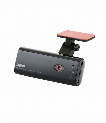 ロジテック ドライブレコーダー/HD画質/GPS対応/マイク搭載/PCソフト付 LVR-SD300HDBK