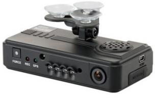 ロジテック ドライブレコーダー/2カメ/GPS対応/マイク搭載/PCソフト付 LVR-SD500GBK