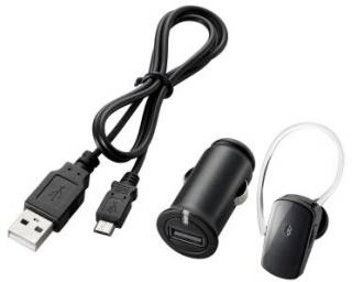 ロジテック Bluetooth/携帯用ヘッドセット/超小型/HS400Mシリーズ/シガー充電/ブラック LBT-MPHS400MCBK