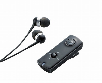 ロジテック Bluetooth/携帯用レシーバ/タフバッテリー/イヤホン付/AR120シリーズ/ブラック LBT-AVHP120BK
