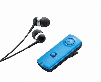ロジテック Bluetooth/携帯用レシーバ/タフバッテリー/イヤホン付/AR120シリーズ/ブルー LBT-AVHP120BU