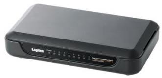 ロジテック イーサネットHUB/電源外付け/8ポート/ブラック LAN-SW08/PHB