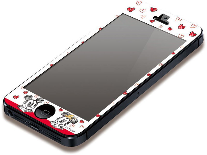 PGA iPhone5対応 ディズニー 気泡が入らない液晶保護フィルム ミッキー&ミニー PG-DNYZR050MM
