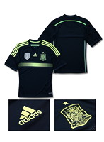 【クリックで詳細表示】adidas 2014 スペイン 代表 アウェイ 半袖 レプリカ ユニフォーム [Sサイズ]