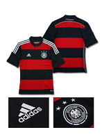 【クリックで詳細表示】adidas 2014 ドイツ 代表 アウェイ 半袖 レプリカ ユニフォーム [Sサイズ]