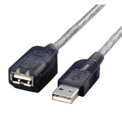 【クリックでお店のこの商品のページへ】エレコム マグネット内蔵USB延長ケーブル(グラファイト) 2m USB-EAM2GT