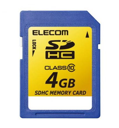 【クリックで詳細表示】エレコム SDHCカード/4GB/CLASS10 MF-FSDH04GC10