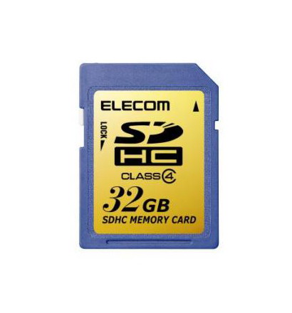 【クリックでお店のこの商品のページへ】エレコム SDHCカード/32GB/CLASS4 MF-FSDH32GC4