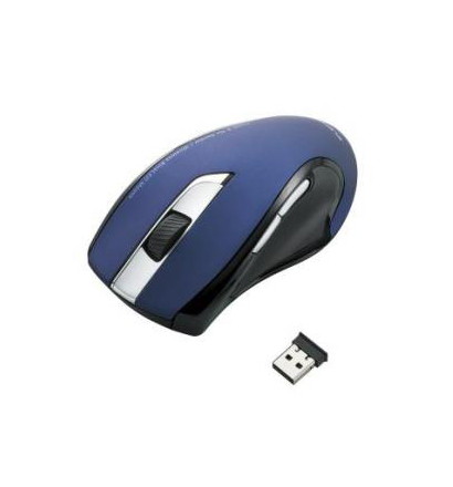 【クリックで詳細表示】エレコム BlueLEDマウス/無線/5ボタン/エルゴノミクス/ブルー M-BL08DBBU