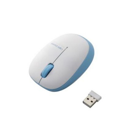 【クリックで詳細表示】エレコム BlueLEDマウス/無線/3ボタン/軽量/ブルー M-BL5DBBU