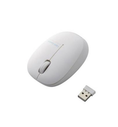 【クリックで詳細表示】エレコム BlueLEDマウス/無線/3ボタン/軽量/ホワイト M-BL5DBWH