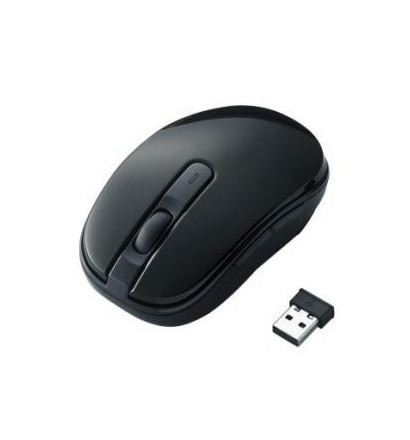 【クリックで詳細表示】エレコム BlueLEDマウス/無線/5ボタン/対称型形状/ブラック M-BL6DBBK