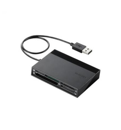 【クリックで詳細表示】エレコム メモリリーダライタ/USBハブ付/SD＋MS＋CF＋XD/ブラック MR-C24BK
