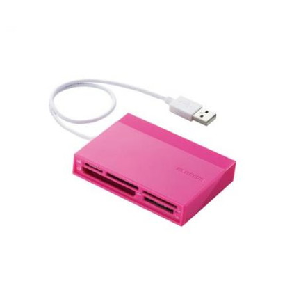 【クリックで詳細表示】エレコム メモリリーダライタ/USBハブ付/SD＋MS＋CF＋XD/ピンク MR-C24PN