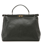 �t�F���f�B BORSA CON CERNIERA-MEDIA VIT.GLASGOW/TESS./CANY ���U�[ �n���h�o�b�O �u���b�N