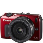 【キヤノン/イオス】1800万画素 ミラーレス一眼カメラ EOS M ダブルレンズキット レッド