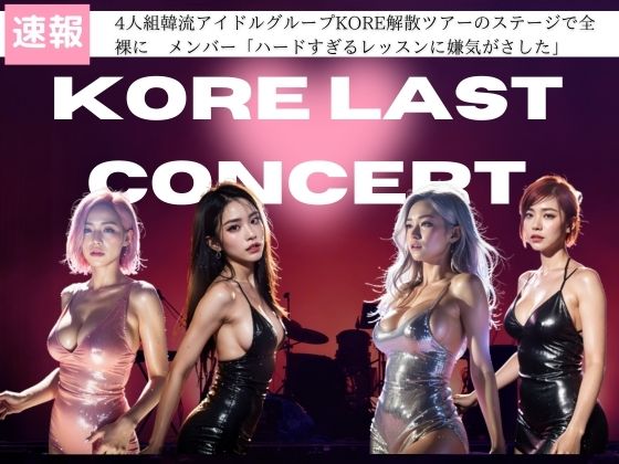 4人組韓流アイドルグループKORE解散ツアーのステージで全裸にメンバー「ハードすぎるレッスンに嫌気がさした」