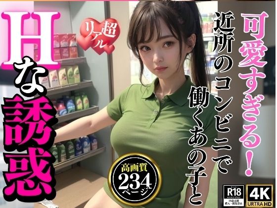 可愛すぎる近所のコンビニで働く美女のHな誘惑