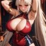 爆乳AI白髪戦士1