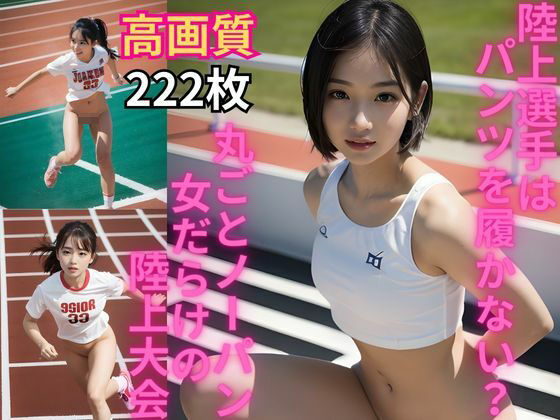 AI美女グラビア写真集陸上選手はパンツを履かない？丸ごとノーパン女だらけの陸上大会