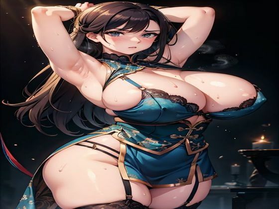 爆乳AIグリーンランジェリー1