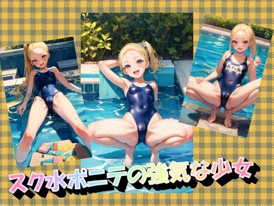 スク水ポニテの強気な少女