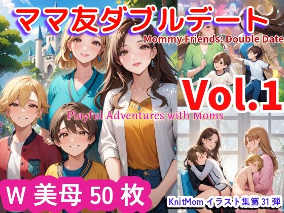 「ママ友ダブルデートvol.1・MommyFriends:DoubleDatevol.1」KnitMomのイラスト集31弾