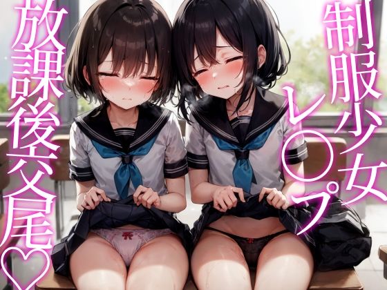 制服少女たちを放課後の教室でレ〇プ♪